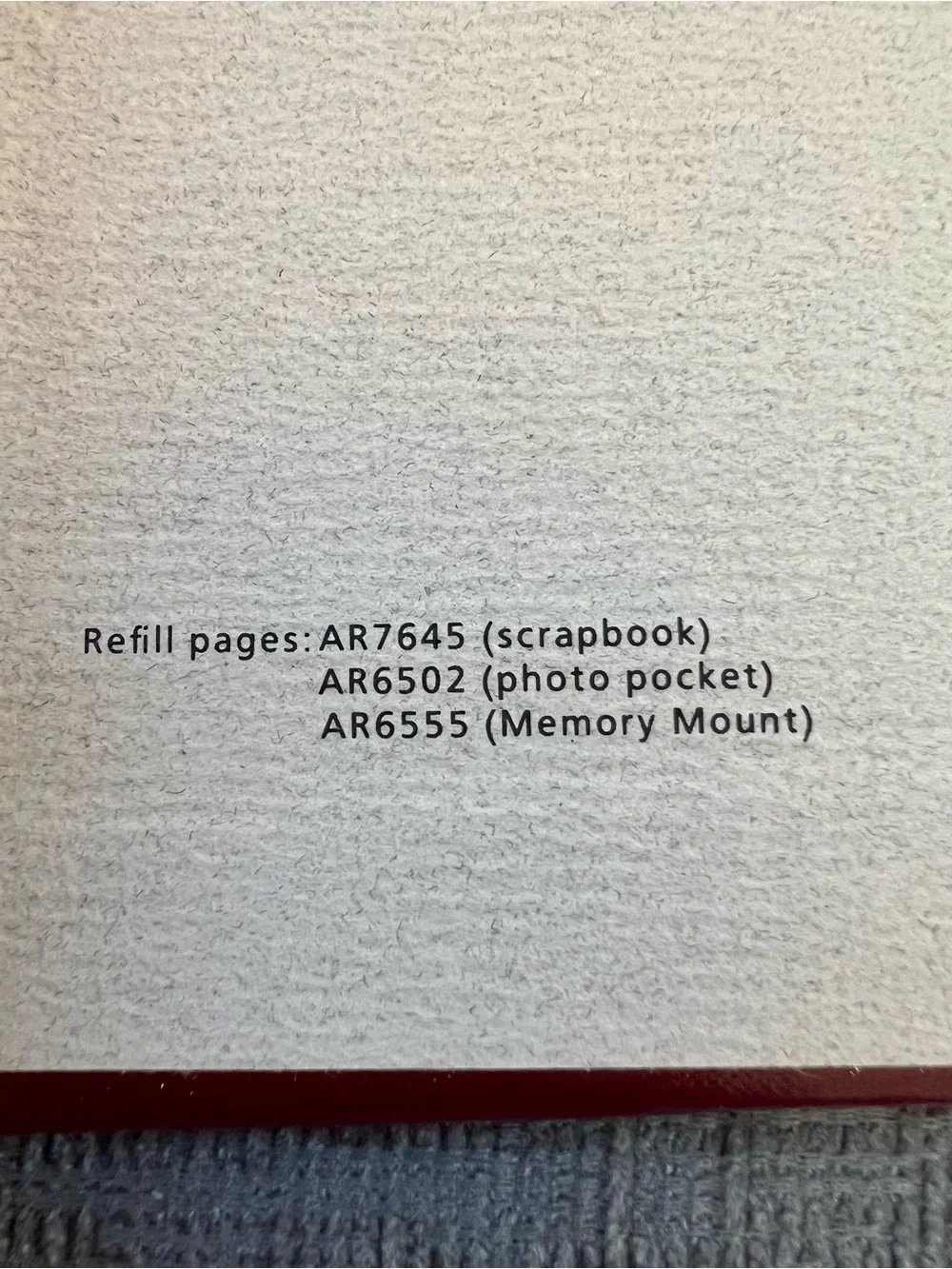 Hallmark Burgundy & White Scrapbook Album